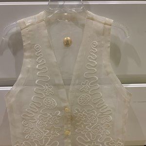 Victoria's Secret Sheer Embroidered Vest